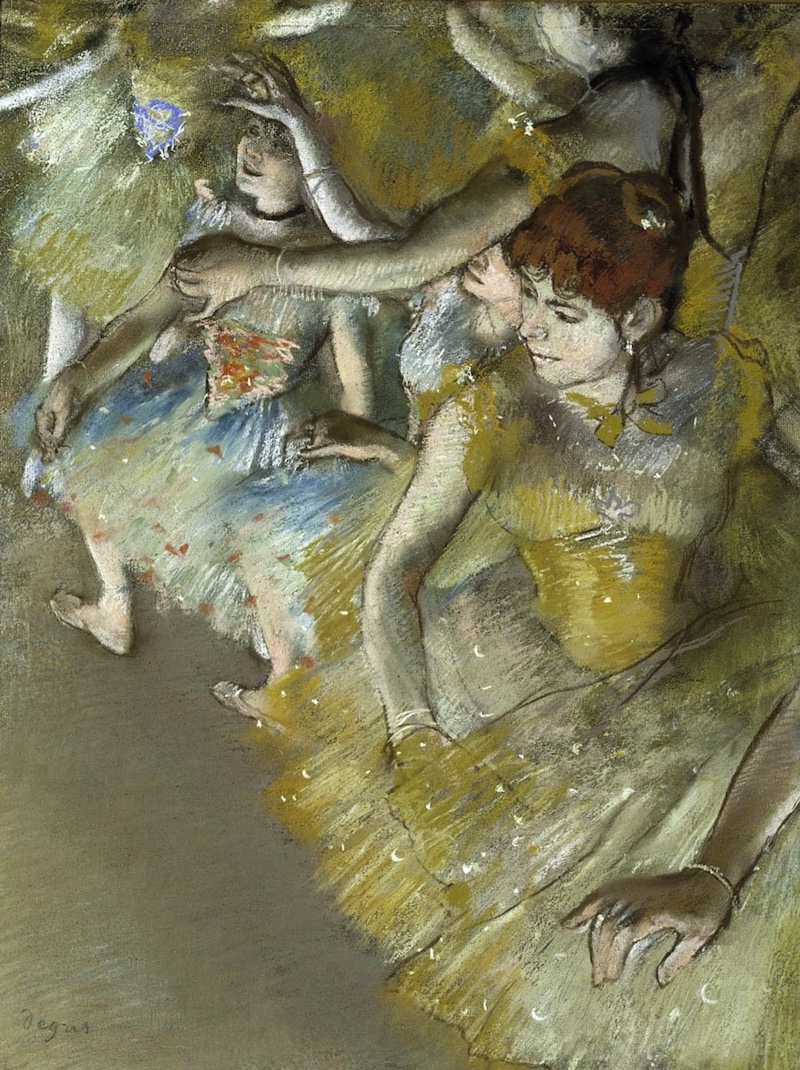 Ballet Dancers on the Stage by Edgar Degas