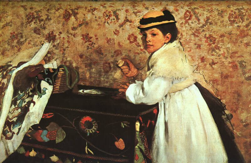 Hortense Valpincon as a Child, 1869 by Edgar Degas