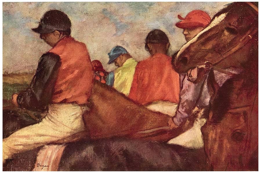 Jockeys, 1881 by Edgar Degas
