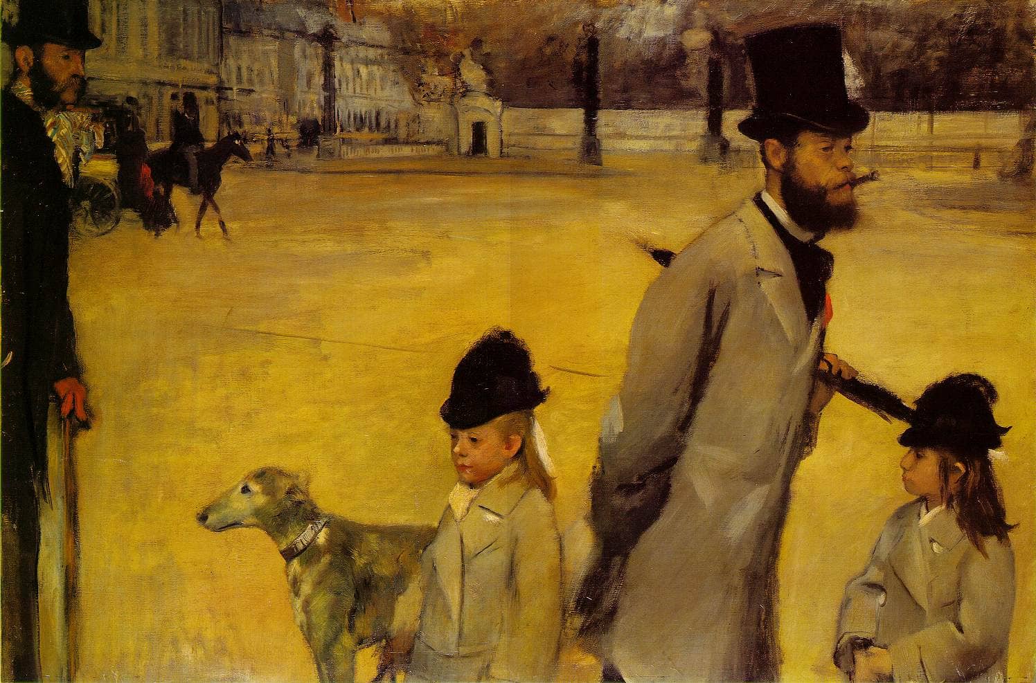 Place de la Concorde, 1875 by Edgar Degas
