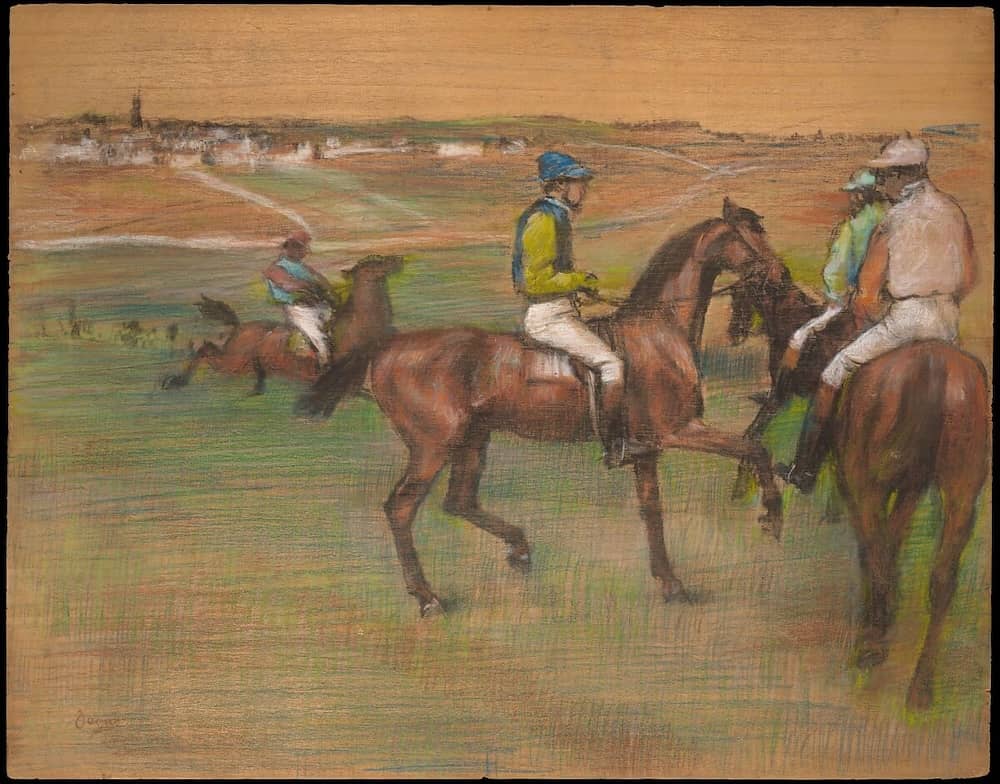 Race Horses, 1885-88 by Edgar Degas