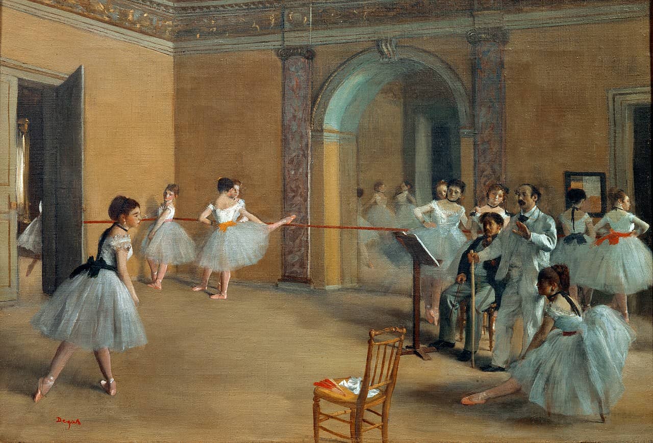 The Dance Foyer at The Opera, 1872 by Edgar Degas