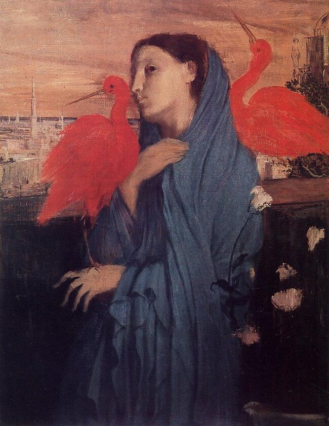 Young Woman with Ibis, 1860 by Edgar Degas