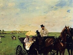 A Carriage at The Races by Edgar Degas