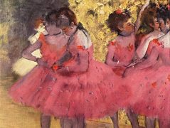 The Pink Dancers before the Ballet by Edgar Degas