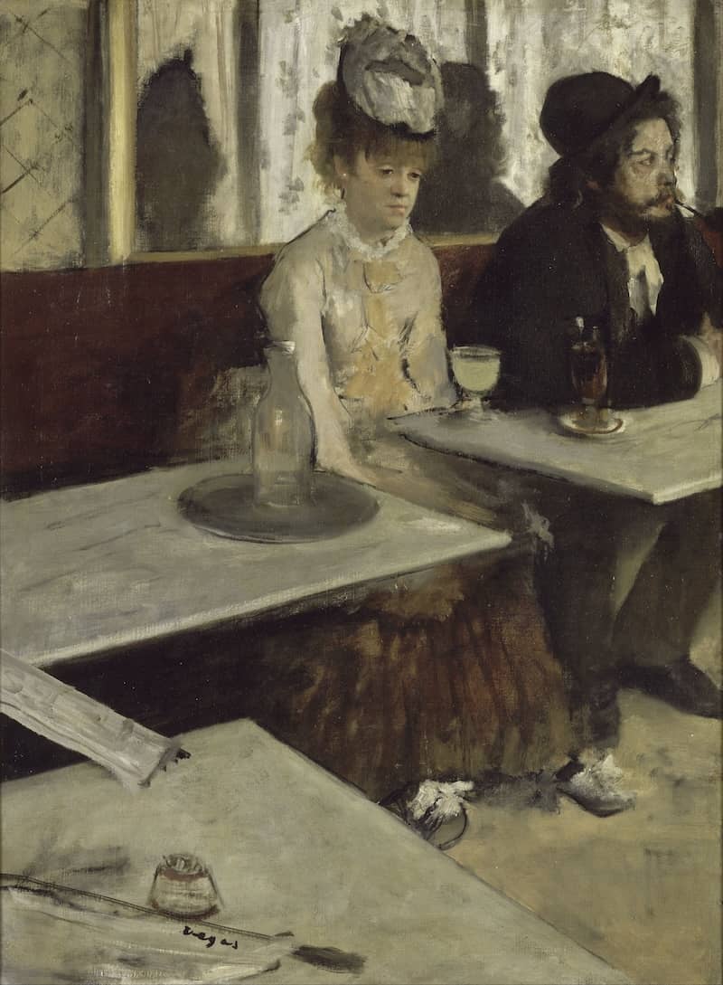In a Café, 1873 by Edgar Degas