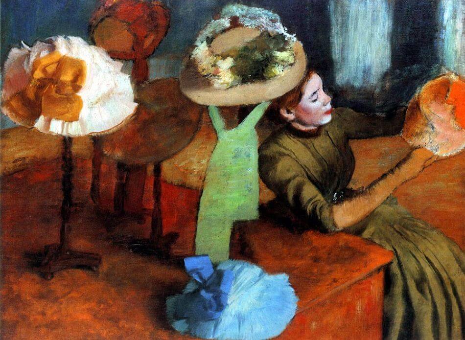 The Millinery Shop, 1884-90 by Edgar Degas