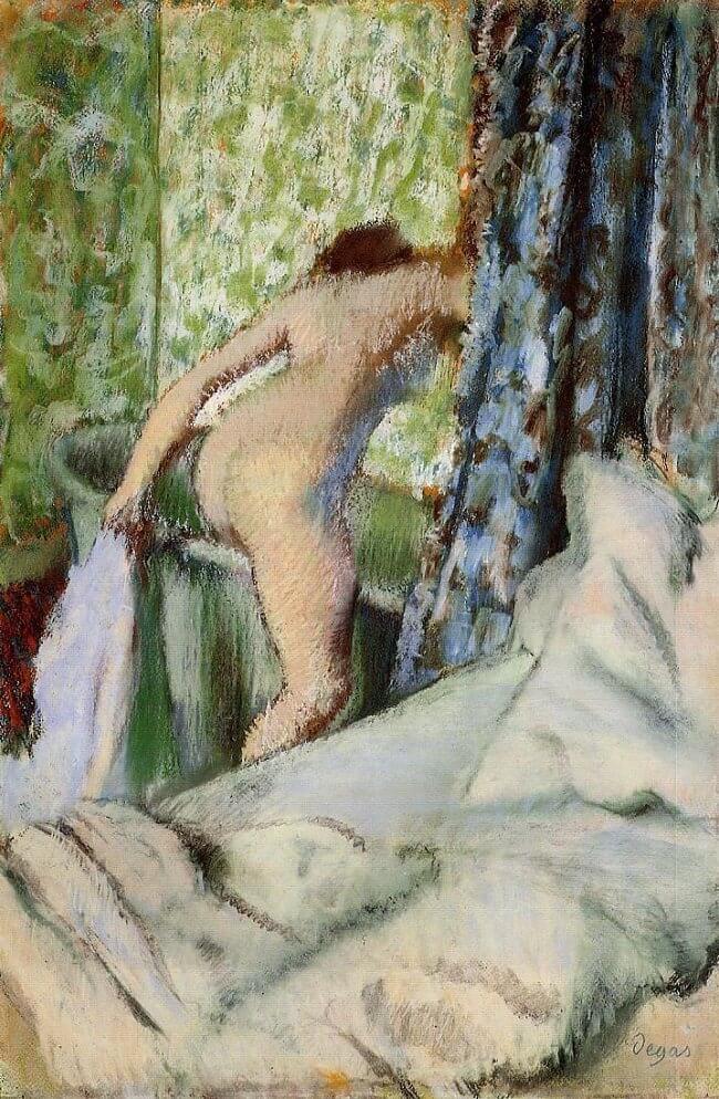 The Morning Bath, 1890 by Edgar Degas