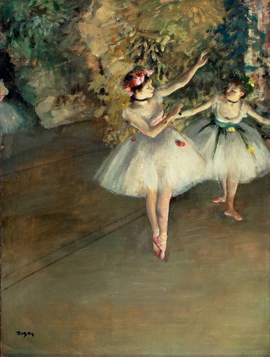 Two Dances on Stage by Edgar Degas
