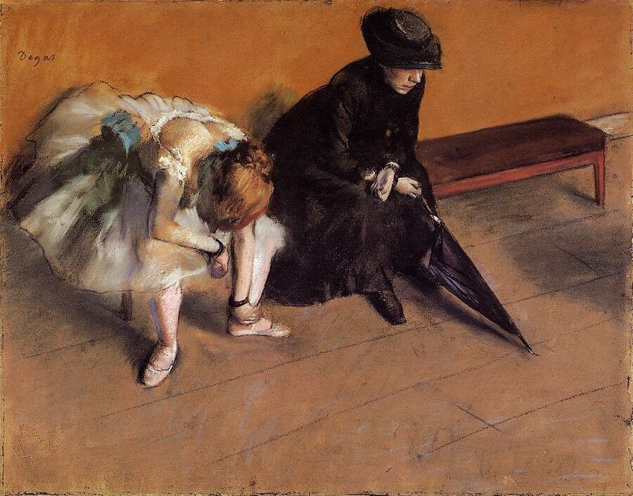 Waiting, 1882 by Edgar Degas