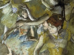 Ballet Dancers on the Stage by Edgar Degas