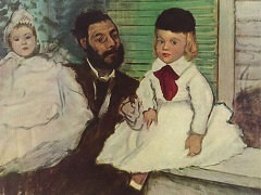 Count Lepic and his Daughters by Edgar Degas