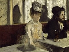In a Cafe by Edgar Degas