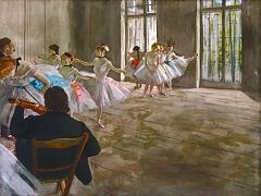Rehearsal in the Studio by Edgar Degas