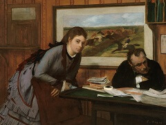 Sulking by Edgar Degas