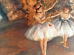 Two Dances on Stage by Edgar Degas