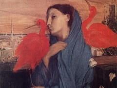 Young Woman with Ibis by Edgar Degas